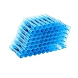 aninako 圧着接続端子 防水 圧着スリーブ 圧着端子 電線 接続 工具 絶縁 端子 電工系 家電系 船 車 バイクの電装系 丈夫に接続 (50個【 赤AWG22-16】)