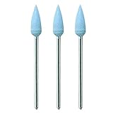 プロクソン(PROXXON) シリコンバフ3本 シャフト付 【砲弾型5.0mm 240番 軸径2.35mm】 No.26288