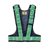 多機能ベスト(紺/緑) (メッシュ部：紺 反射部：緑)【代引不可】 スポーツ レジャー DIY 工具 作業着 [並行輸入品]