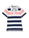 Crazy 8 Big Boys' Stripe Short Sleeve Polo Multi L [並行輸入品]