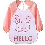 FEITONG? Cute Kids Child Baby Cartoon Translucent Plastic Soft Baby Waterproof Bibs by FEITONG