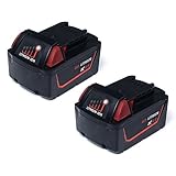 Masione 18-volts Battery for Milwaukee Cordless Driver Drills 48-11-1811 48-11-1820 M18 4000mAh 4 AM
