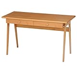 不二貿易 リビングデスク コロン 幅120cm ナチュラル 10888