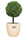 白いプラスチックの植物ポットの家の装飾人工植物