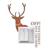 かわいいクリエイティブスイッチステッカーはヒントウォール保育園の装飾を切り替え -鹿