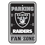 Oakland Raiders NFLファンゾーン駐車場サイン – 12 " x18 "