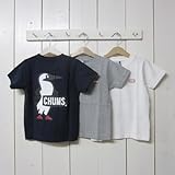 チャムス tシャツ キッズ chums [booby logo tee][ss][kids][3 colors] (M, 3.white)