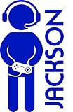 シック壁リムーバブルGamerシルエット図カスタムPersonalized名テキスト壁アート装飾デカールビニールステッカー壁画キッズ 50" X 28" Customized Gamer 50X28 
