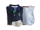 ラルフローレンの子供服　POLO　RALPHLAUREN　ベビー　出産お祝いセット（半袖）　男の子　７０ｃｍ　 [並行輸入品]