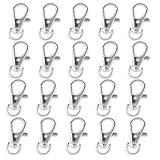 ファイニエ ナスカン シルバー 35mm 20個 白銀 回転カン キーホルダー フック 金具 ハンドメイド 手芸 アクセサリー パーツ AP2005