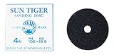 サンタイガー 印 サンディングディスクペーパー 粒度 80 砥材 CC 100x15.9穴 ファイバー厚 0.8ミリ 10枚入り