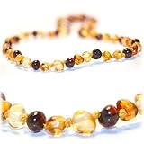 The Art of Cure Amber Teething Necklace - FTIR Lab Tested Authentic Amber (Multicolored) by The Art 