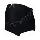 ピジョン 「やさしさ実感」 産前妊婦帯ガードル 調節ベルトサイドオープン(ベルト付き・ボーンあり) L ブラック 6210016