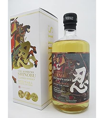Amazon.co.jp: 越ノ忍 10年 ピュアモルトウイスキー ミズナラ 箱付き