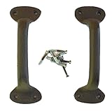 Cast Ironゲートドアハンドルセットの2つ