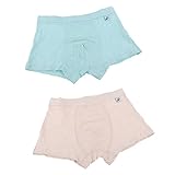 Dovewill 男の子　キッズ　コットン　下着　ボクサーパンツ　ボクサーショーツ　ブリーフ　柔らかい　通気性　2色7サイズ選べる - グリーンイエロー, 13〜14歳
