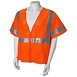 Jackson Safety ANSI Class 3 Mesh Standard Style Polyester Safety Vest with Silver Reflective by Jack
