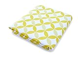 Spot On Square Tops Organic Cotton Percale Fitted Crib Sheet, Yellow by Spot on Square