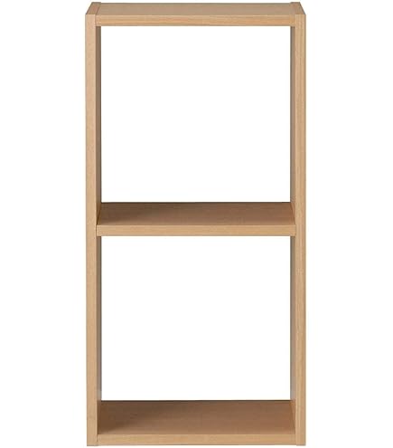 Amazon.co.jp: 無印良品 スタッキングシェルフ・2段・オーク材 コの字棚付