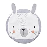 Burning Go ベビー プレイマット ラグマット カーペット 北欧風 おむつ替えマット 90cm直径 円形 おくるみ 撮影道具 オシャレ インテリア モノトーン ギフト