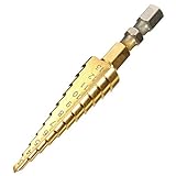 ランフィー　3-13 mm HSS チタン コーティング ステップ ドリル 1/4 インチ六角シャンク ステップ ドリル ビット