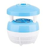 ゴシレ [Gosear] 家庭用 USB 電子 LED 蚊昆虫バグ害虫ハエ吸入器トラップ撥キラーザッパーの光ランプホームキッチンオフィスベビーベッドルームキャンプ旅行―（ブルー）