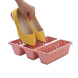 CXYP 　男女兼用サイズ　シューズボックス 収納ケース　縦式　靴箱　 シューズケース　 靴収納 　収納便利　3点　9足入れ (ピンク)