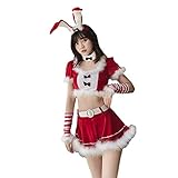 JOMA-E Shop サンタ バニーガール コスプレ レディース クリスマス コスチューム 衣装 レッド