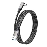 LpoieJun USB-Cケーブル 5m USB-A to Type-C L字 10Gbps PD 60W 超高速充電 タイプc ケーブル5m スマホ/タブレット/ゲーム機対応 ガンカラー（最新型)