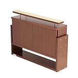 【JAJAN】フィギュアラック「ワイド」83シリーズ『セカンド-2nd』奥行19cm専用上置きロータイプ 対応天井高225-252.5cm ブラウン【正規品】CR-8319USW[地震対策]