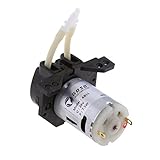 SunniMix 4種類選べる　水族館　実験室　 　ポンプヘッド　蠕動型　コネクタ　0-40℃　DC12V / 24V　使いやすい　交換用　 - 黒　24V