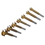 New - 12 - 35mm Forstner Bit Set 7pce Power Tool Accessories Set Silverline