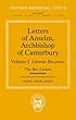 Letters of Anselm, Archbishop of Canterbury: Volume I (Oxford Medieval Texts)