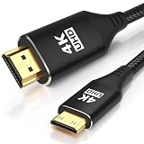 KELink Mini HDMI - HDMIケーブル 3.3フィート [アルミニウムシェル、編組] 高速 4K 60Hz HDMI 2.0コード カメラ、ビデオカメラ、タブレット、グラフィックス/ビデオカード、ノートパソコン、Raspberry Pi Zero Wに対応