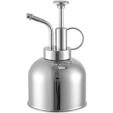霧吹き 園芸用霧吹き 300ml ステンレス インテリア お洒落 じょうろ 水差し 園芸 掃除 散水 観葉植物 kEINN (銀)