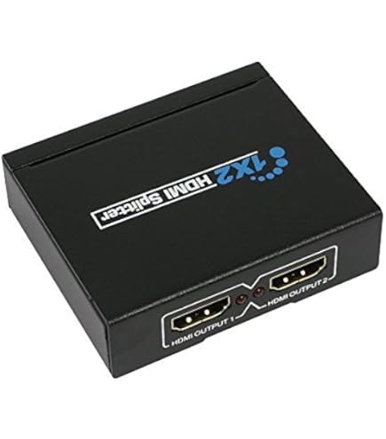 Amazon | 1入力2出力 HDMI分配器 1×2 HDMIスプリッター 2台のHDMI搭載