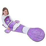 Echolife Clown Fish Tail毛布ソフトフリース子供Sleepingバッグ用クリスマスプレゼント子供3 – 10年古い – Designed by Echolife パープル EC-
