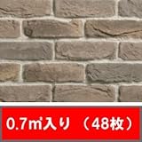 【 ブリック レンガ タイル 壁用 】　カントリーダークブラウン（0.7㎡分・48枚入り） 壁用 レンガタイル