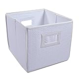 Badger Basket Folding Basket and Storage Cube, White by Badger Basket