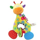 赤ちゃん漫画動物RattlesおもちゃHappy Monkey Plush Animal Toys Kids Toy Minzhi 14*19.5cm AMZMinzhi13156