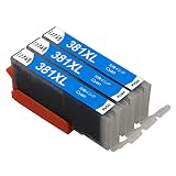 BCI-381XL 互換 インクカートリッジ BCI-381XLC シアン3個パック 大容量 残量表示 対応機種: PIXUS TS8230 TS8130 TS8330 TS6230 TS6130 TR9530 TR8530 TR7530 TR703 TS6330 TS7330インク製造