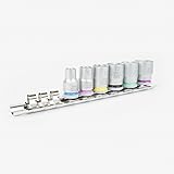 Wera 8100 Sa KC Zyklop 1 / 4 "メトリックソケットセット