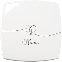 Amazon.co.jp: 名入れカラー10色 名入れ ミラー ホワイト ダブルミラー