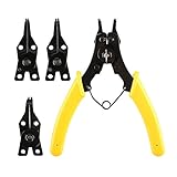 4 1 ファスナースナップリングプライヤプライヤハンドツール DIY ハンドヘルドサークリップ HR 設定で