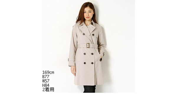 Amazon プレミアムバイビッキー Premium By Vicky コート シャンブレーツイルトレンチコート 12ベージュ 1 S コート ジャケット 通販