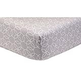 Trend-Lab 100585 Gray and White Circles Fitted Crib Sheet