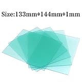 20PCS 133 * 144 * 1mm太陽電池の自動暗色化溶接マスク/溶接ヘルメット/溶接アクセサリーの保護プラスチックプレート（PC）