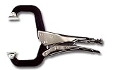 Grip-On 234-150 14-Inch Steel Stepped C-Clamp Locking Pliers, Nickel-Plated [並行輸入品]