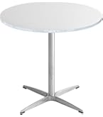 Amazon｜smoo カフェテーブル 円形 直径80cm ダイニングテーブル 丸 白