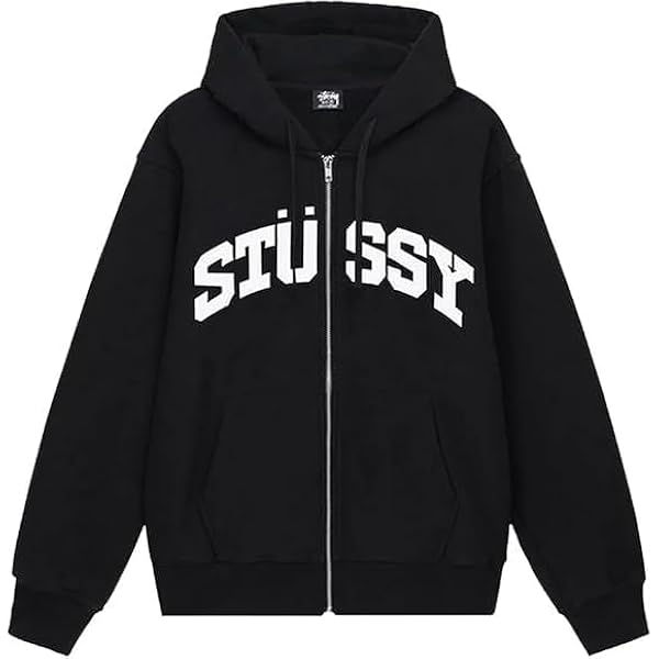 Amazon.co.jp: STUSSY ステューシージップアップパーカー ベーシック